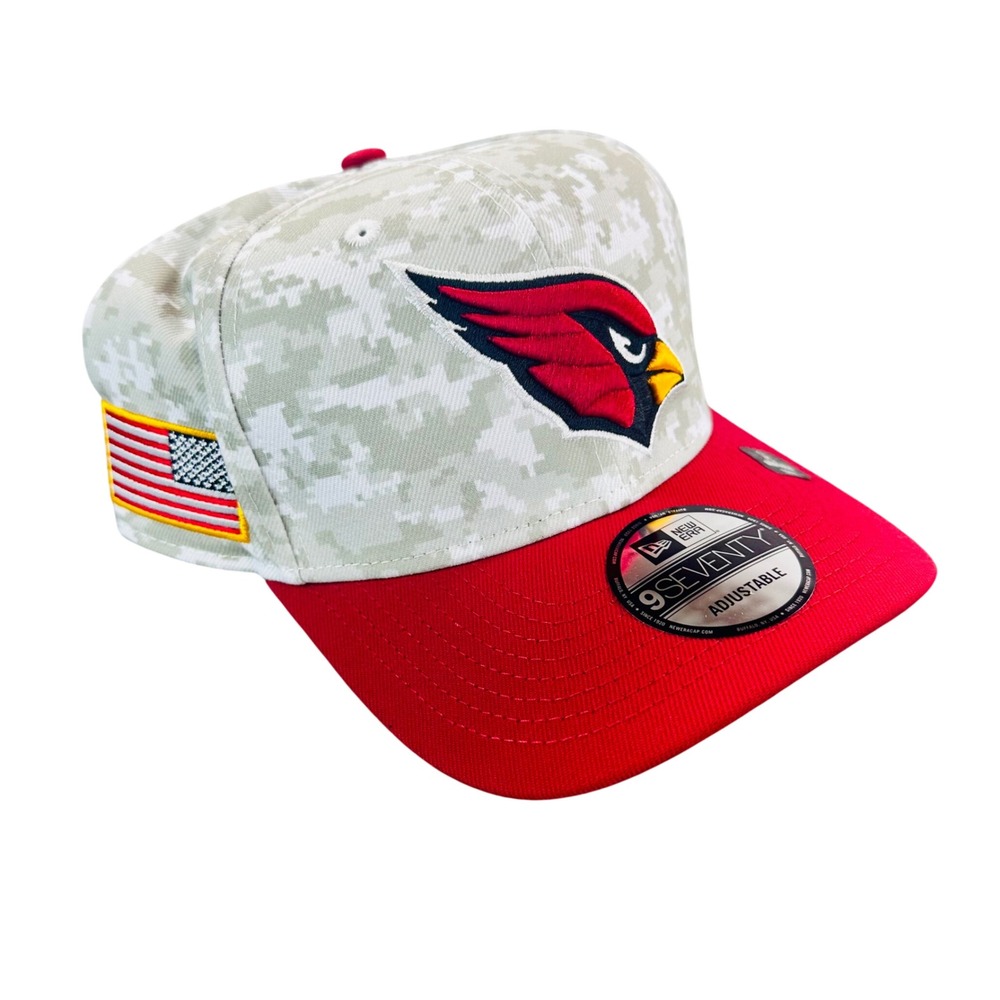 New Era Arizona Cardinals 9SEVENTY Salute to Service Camo Red Snapback Hat
